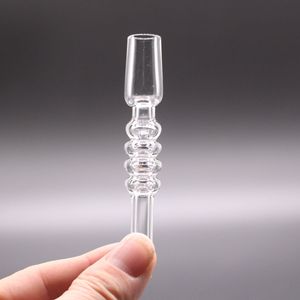 Hookahs Quartz Dab Straw Tips With Clip For Mini Nectar Collector Kits 10mm 14mm 18mm Banger Nail Glass Water Bongs Pipes Dab Oil Rigs