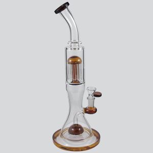 14,5 calowy Kolor Szklany Bong Bubbler Bubbler Wody Dam Rurka Dąb Rig Dry Herb S1-376