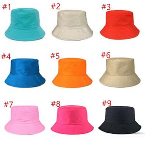 Moda Podróż Kapelusze Rybak Wypoczynek Wiadro Kapelusz Solid Color Mężczyźni Kobiety Płaskie Top Szeroki Brim Cap Do Outdoor Sports Visor Caps