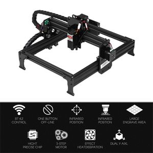 20W/7000mW Laser Engraver Machine Versione aggiornata Stampante per incisione laser DIY USB Router CNC Taglio Carver Posizione offline