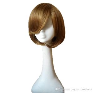8-calowa peruka krótka Bobo proste peruki dla kobiet modne fryzury peruki syntetyczne