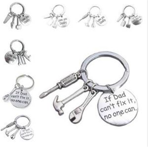 If Dad Cant Fix It No One Can quot Hand Tools Keychain Daddy Key Rings Gift for Dad Fathers Day Father Key Chain Accessories DC064