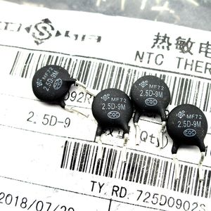 NTC 2.5D-9 2.5D-9M Ste Thermistor 2.5R 짧은 발 피치 5 인버터 보호