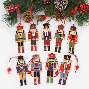 3 pezzi di legno Soldcracker Soldato Decorazione natalizio Ornamenti per Natale per la festa di Natale Decoraggio per il nuovo anno Doll