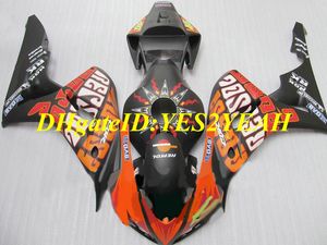 Kit carenatura moto personalizzata per Honda CBR1000RR 06 07 CBR 1000RR 2006 2007 CBR1000 ABS Top arancione nero Set carene + Regali HH69