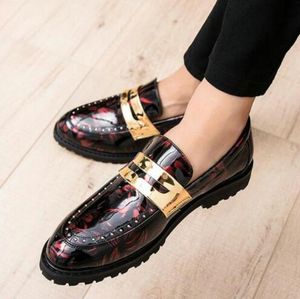 Men Dress Shoes Business Wedding Shoe Male Slip On Formal Shoes PU Leather Oxfords Pointed Toe Moccasins Loafers shoes