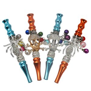 Mode handgjorda inlagda smycken legering hookah munstips shisha chicha filter tips munstycke glas vatten bongs pipes tillbehör