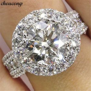choucong Vintage Promise Finger Ring 925 sterling Silver Diamond Engagement Band Rings For Women Bridal Wedding Jewelry