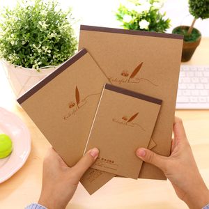 Journal Notebook Sketchbook Painting Graffiti Blank Ritning Notepad Kraft Cover Daily Memo Pad Office School Supplies Stationery VT1493