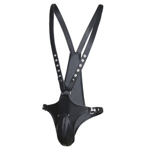 Adult Sex Toys Bdsm Penis Bondage Restraints Mens Leather Harness Adult Games Fetish Wear Men Sexy Toy for Couples Bdsm Toys Y191203