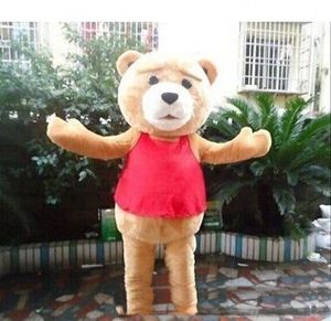 2019 Costume della mascotte dell'evento del personaggio dei cartoni animati di Ted Teddy Bear di vendita calda