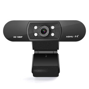 1080p FULL HD PC WEBCAM USB Mini Portable Web Cam med mikrofon för live-broadcast Video Conference Computer Camera