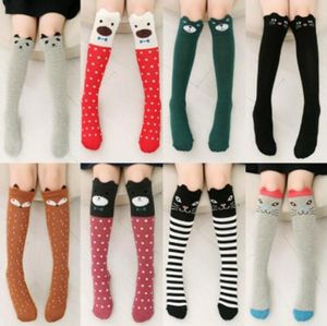 Meninas do joelho meias altas Fox animal dos desenhos animados meias Princesa de algodão Long Socks Crianças Moda Esportes Leggings polainas calças justas Meias C7141