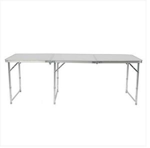 Бесплатная доставка оптовые продажи 180 x 60 x 70 см домашнего использования алюминиевый сплав складной стол белый