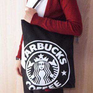 Nova bolsa de ombro de embalagem de tamanho médio, sacola de compras de embalagem de presente B-654, 33,5 * 8 * 41 cm sacolas verdes ecologicamente corretas para café Starbucks