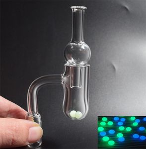 20mm XL rund botten 4mm tjock kvarts Banger Nail Terp Pearl Ball Quartz Bubble Carb Cap 10mm 14mm 18mm för glas bongar Rökning