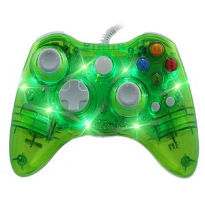 Wired Controller Game Controller Gamepad Jowstick مع LED Light لـ Microsoft لـ Xbox 360 Free DHL