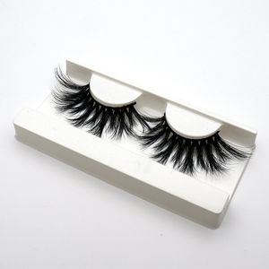 100% 25mm 5d mink ögonfransar Falska ögonfransar Crisscross Natural Fake Lashes Makeup 3D Mink Lashes Extension Eyelash Multi-Layer