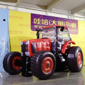 Free Shipping Customized Size Inflatable Tractor With LED For City Parade Decoration