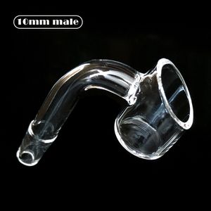 2mm quartz banger 10mm 14mm 18mm clear female male joint for dab rig water bongs quartz nail factory price