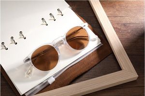 Gpvo5186 retro-tappning polariserade solglasögon 45-23-145 Lättare ren-plank runda litet ansikte Unisex polariserande glasögon OEM Fabriksuttag Fullständigt fall