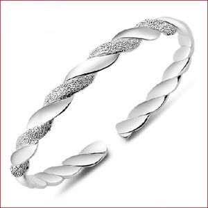 Braccialetti in argento sterling 925 per donna uomo gioielli a mano aperta braccialetto di moda bohemien stile cinese regolabile di alta qualità Freeshipping YD0
