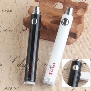 Original Ugo Twist Micro USB Passthrough Evod Vape Pen VV Batterie eGo Twist Vision Spin I Variable Spannung 650 900 Verdampfer 510 Gewinde