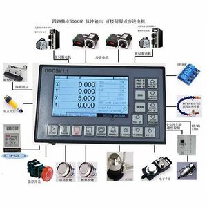 Cnc offline ddcsv2.1 sistema de controle numérico u disco ler código g máquina gravura controlador movimento v1.1 atualização