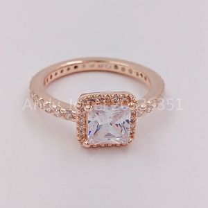 Gümüş Boncuk Pandora Gül Yüzük Temizle Kübik Zirkonya Charms Ile Otantik 925 Ayar Avrupa Pandora Stil Takı Bileziklere Uyar Neckl Andy Jewel 180947CZ