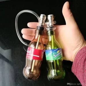 新しいスプライトコーラフッカー、卸売ガラスパイプオイルバーナーガラスチューブ水パイプオイルリグ煙放送