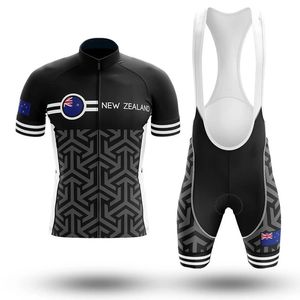 2024 nova zelândia pro equipe de bicicleta manga curta maillot ciclismo camisa ciclismo dos homens verão respirável conjuntos roupas