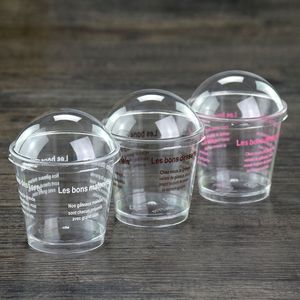 Tiramisu Cake Dessert Cup Engång Pudding Mousse Ice Cream Cups With Lid Mold Clear Plastic Tiramisu Cup