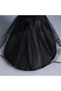 New Black Mermaid Petticoats Woman 1 Hoop Two Layers Tulle Underskirt Wedding Accessories Crinoline Cheap cpa1197265i