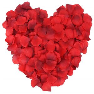 100 pcs conjunto casamento flores artificiais românticas pétalas de rosa para casamento Valentine flores hotel decoração de festa em casa