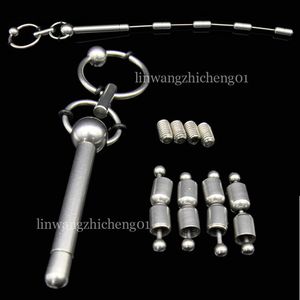 L'ultimo apparecchio per l'inserimento del pene dilatatore uretrale maschile in acciaio inossidabile, giocattolo potenziatore compagno A345
