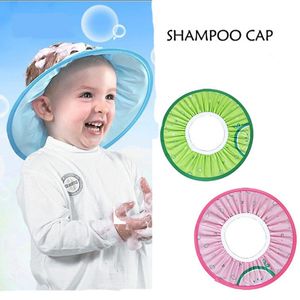 1pcs elastico cartone animato bambino cuffia da doccia impermeabile paraorecchie per bambini cuffia per shampoo cappello ombreggiante protezione per capelli da taglio per bambini