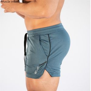 Mens Gym Training Shorts Men Sports Casual Clothing Fitness Workout Running Grid snabbtorkande komprimering Shorts Athletics