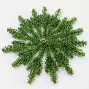 10pcs/lot Flone Artificial Pine Needles Simulation Plant Flower Arranging Accessories For Christmas Trees Decorative Flores