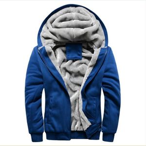 Thicken Lã blusão Quente Coats Inverno hoodies camisolas de algodão Polo Bomber Jacket Men Sportswear Fatos para homens 5XL