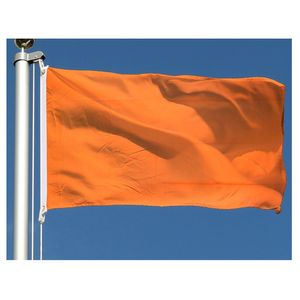 Оранжевый флаг 150x90cm 3x5ft печать 60D полиэстер клуб командные виды спорта крытый открытый с 2 латунными люверсами, Бесплатная доставка