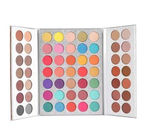 Palette di ombretti da 63 colori Foo Face Gorgeous Me polvere pressata opaca luccicante per performance sul palco facile da indossare DHL gratis