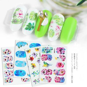 5D nails sticker flower series Decals embossed watermark stickers nail applique water paste free ship 10