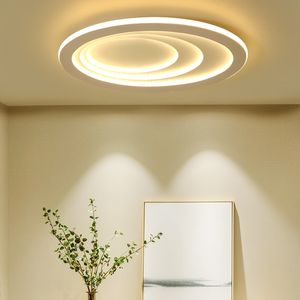 Ny ankomst Vit Modern LED taklampor för vardagsrum säng rum takljus fjärrkontroll taklampa ljus armaturer