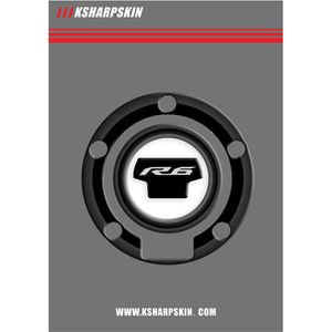 Auto parts motorcycle stickers D carbon fiber tank caps filled cover decals for YAMAHA YZF R6