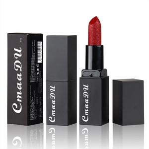 Newest 13 colors Glitter Lipstick Moisturizing Makeup Lipstick Waterproof Lipstains Sexy Shiny red lipstick DHL Free