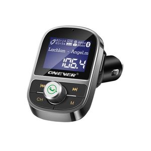 Bluetooth Aux Car MP3-spelare FM-sändare USB 3.1A Smart Snabb Laddare LCD-skärm Support EQ Ställ in Voltmeter TF-kort U-skiva