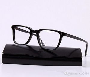 5301 Ultra-Light Square Glasses Ram Män Kvinnor Optisk Solglasögon RIM 50-20-145mm ITALIEN-Importerad Pure-Plank Fashion Prescription Eyeglasses Full-Set Case