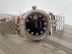 Meistverkaufte Herrenuhren Classic Series 41 mm 126334 Datejust Black Index Diamantzifferblatt 2813 Uhrwerk Automatik Luxus-Armbanduhren aus Stahl