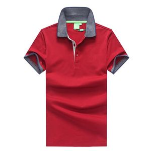 مكتب العمل بولو شيرت العلامة التجارية الجديدة للرجال ملابس الصلبة الرجل مصمم قمصان بولو عارضة Poloshirt القطن تنفس