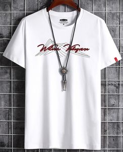 남성 디자이너 t 셔츠 의류 여름 간단한 포물선 패션 남성면 캐주얼 t- 셔츠 힙합 남성 티 T 셔츠 화이트 블랙 플러스 사이즈 6XL